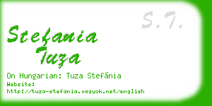 stefania tuza business card